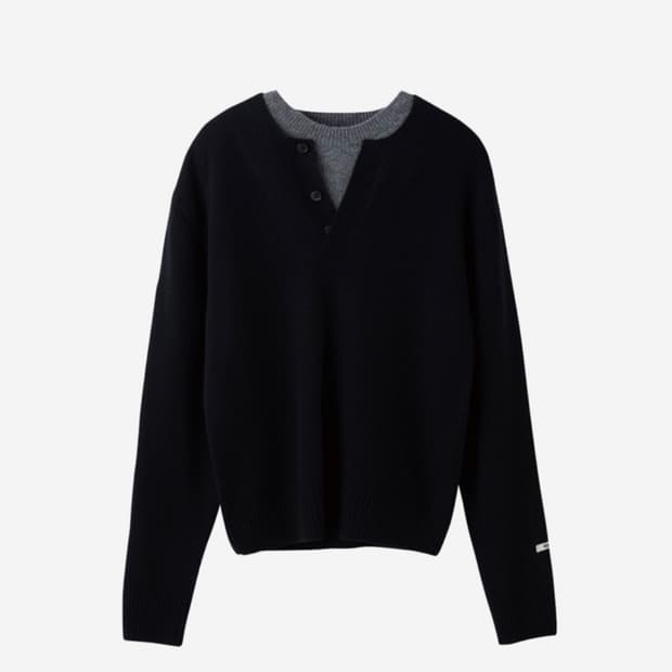 렉토 더블레이어드 니트 라지