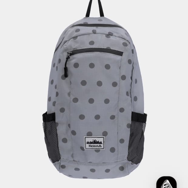 하이산 도트백팩 초경량 컴팩트 포켓백 차콜