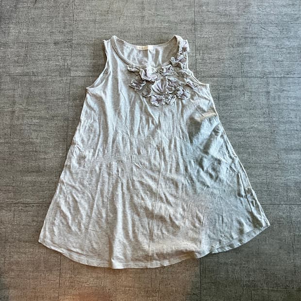 일본빈티지 Knewa 하구미모리걸 달천깔페어리 플라워디테일 롱슬리브리스