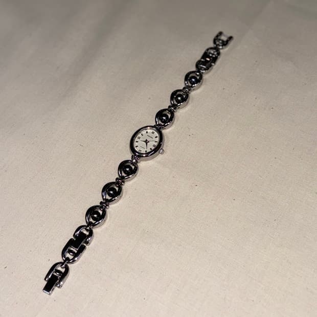 [VINTAGE] PEARL Silver Pearl Bracelet Wa