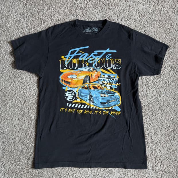 빈티지 y2k 분노의 질주 1 영화 티셔츠