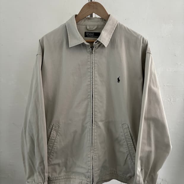 Polo 폴로 랄프로렌 라이트베이지 코튼 헤링턴 자켓