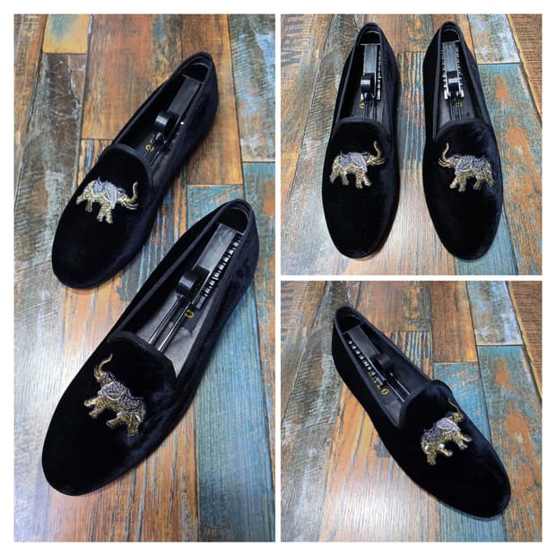 (새상품) ZALO 여성 벨벳 로퍼 / 벨지안 로퍼 / (39)