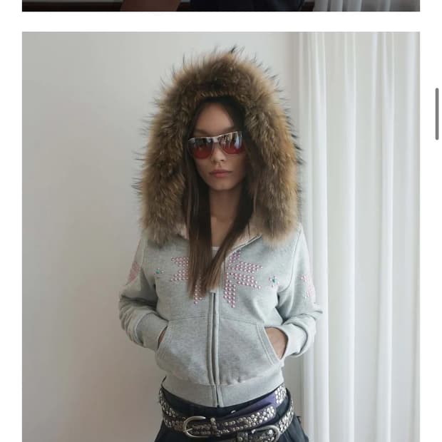 스컬프터 퍼트리밍 Fur Trimming Hooded Zip-Up