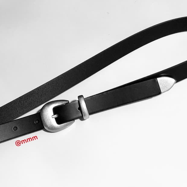 [Unisex] 미니멀 웨스턴 레더 벨트