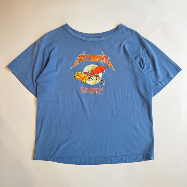 Steel Blue Asteroid Graphic Tee 