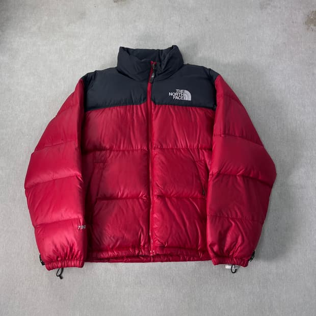 100 노스페이스 1996 눕시 체리 레드 700 패딩