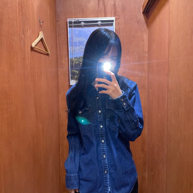 (M) Levi's 리바이스 코튼 데님 셔츠