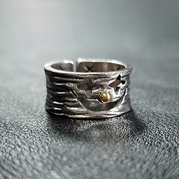 Pierrotis 실버 남자 엔틱 빈티지 명품 서커스 삐에로 광대 반지