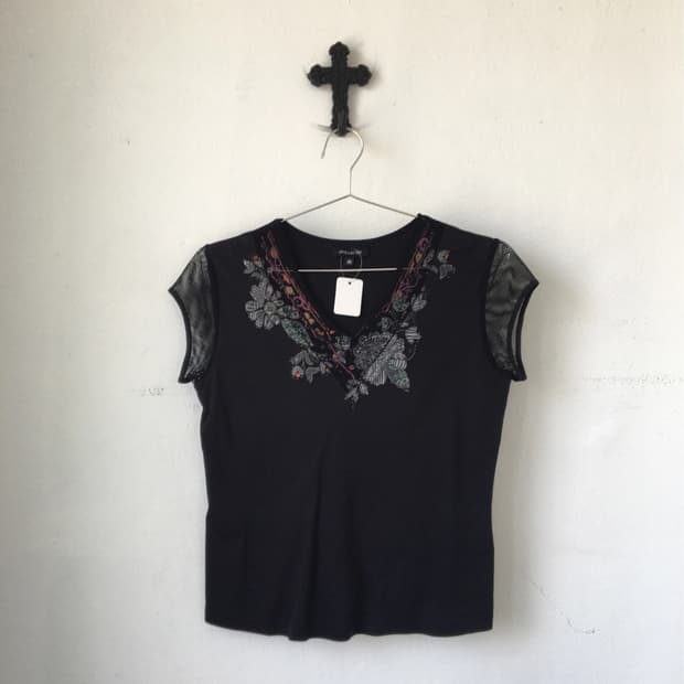 Printing point mesh sleeve top