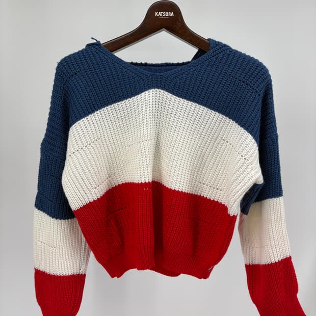 🧶 후드 크롭 니트 (일본 빈티지 / A급)