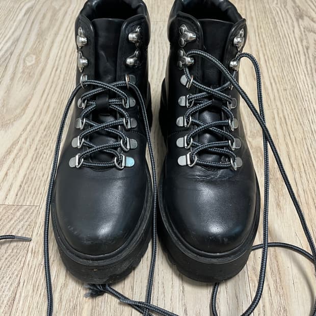 Steve madden 블랙 워커 부츠