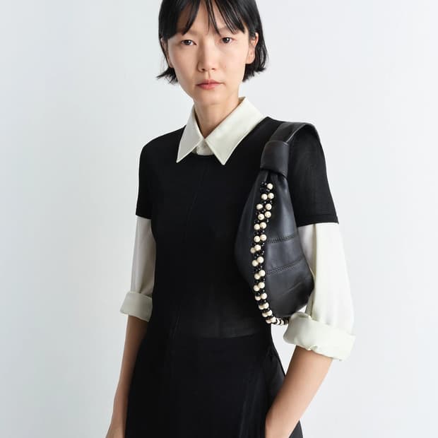 르메르 25fw 미니 비즈 포춘 크루아상백/다크 초콜렛