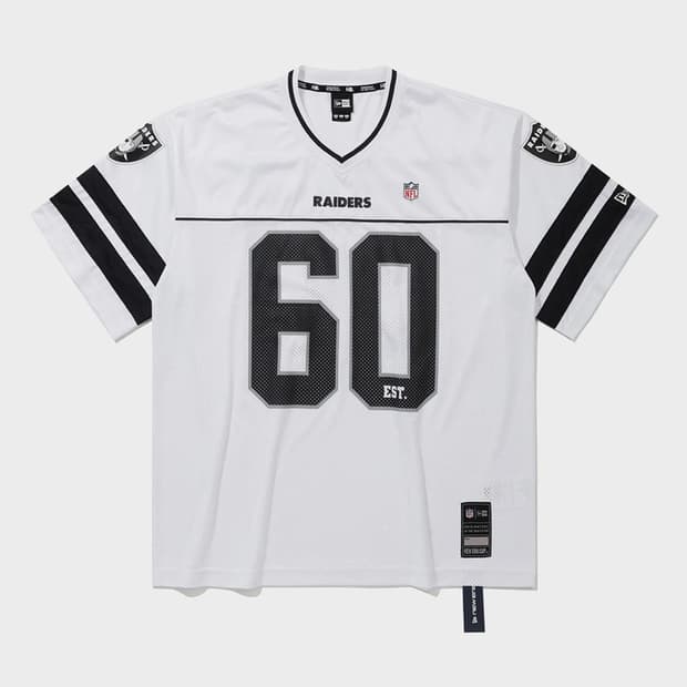 NFL 라스베이거스 레이더스 팬 웨어 티셔츠 화이트