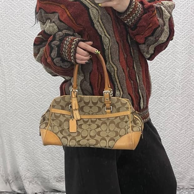 코치 빈티지 Y2K 토트백 숄더백 C07477