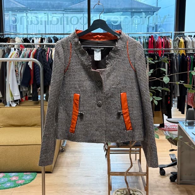 끌로에 브라운 하운드투스 알파카울 자켓 