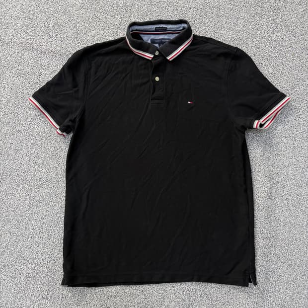 L 타미힐피거 카라 반팔티 폴로셔츠 0304J
