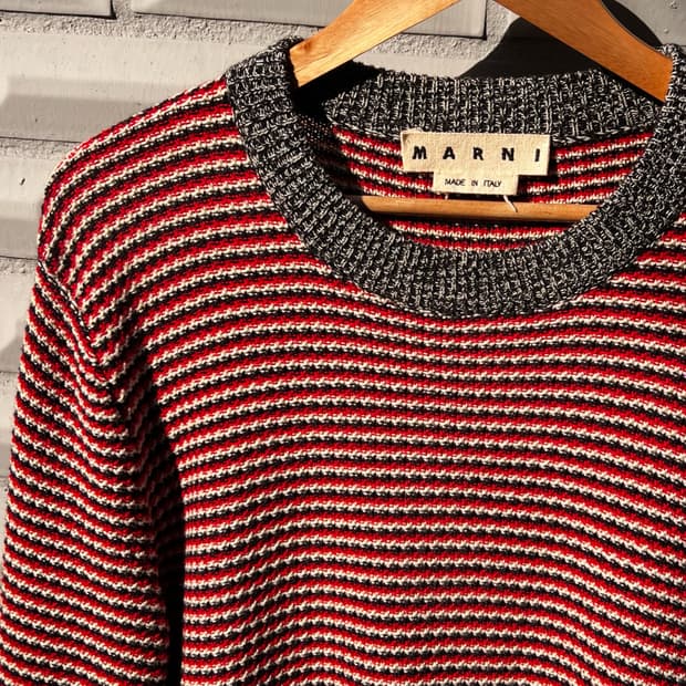 Marni 21AW Stripe Cotton Knit