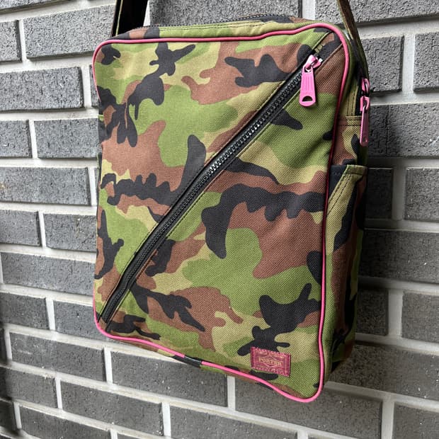 Porter 포터 핑크 라벨 카모플라쥬 백