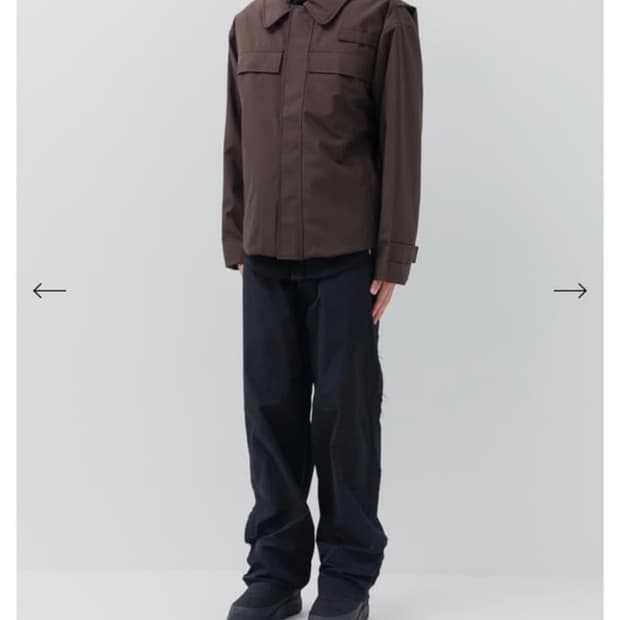 GR10K FLAME SPLIT 패디드 자켓 브라운 M