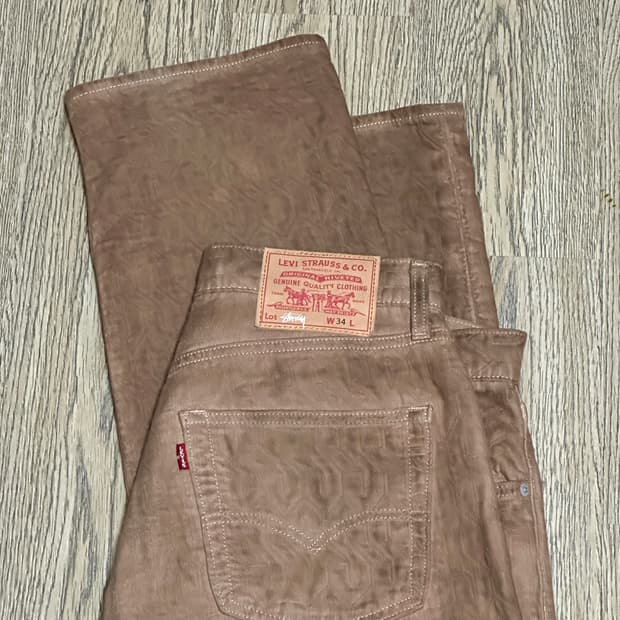 리바이스 스투시 자카드데님 32사이즈