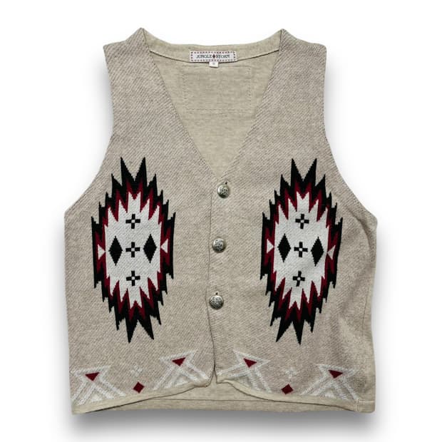 정글 스톰 나바호 패턴 빈티지 가디건