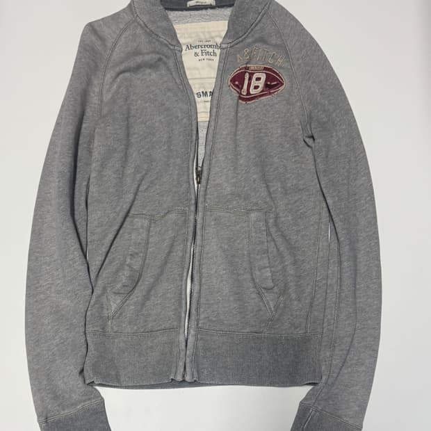 여성 아베크롬비 y2k 빈티지 로고 코튼 집업 S