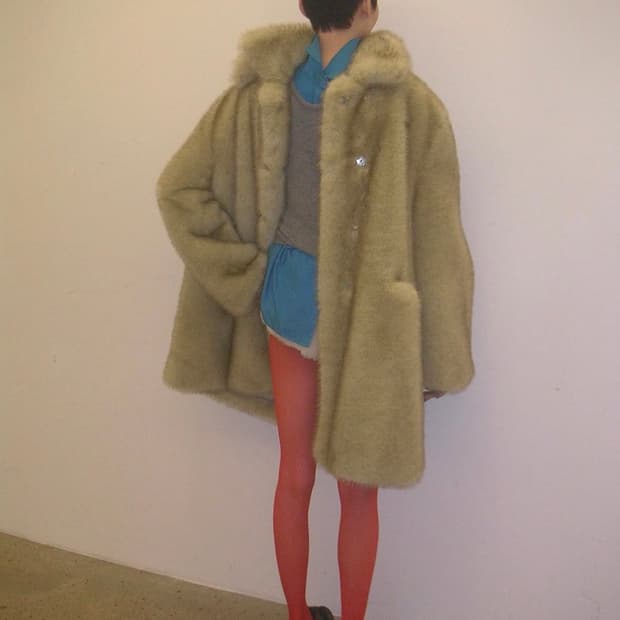 [새상품] 낸시부 더블 브레스티드 퍼 코트