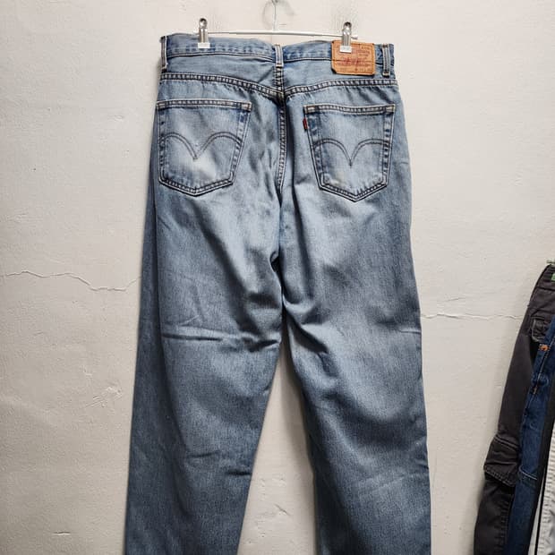 00s 리바이스 560 빈티지 연청 외이드 청바지