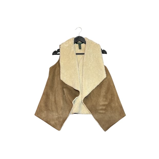 폴로 랄프로렌 스웨이드 플리스 조끼 