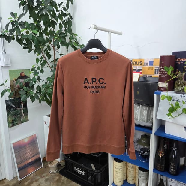 아페쎄 자수로고 스웻셔츠 XL