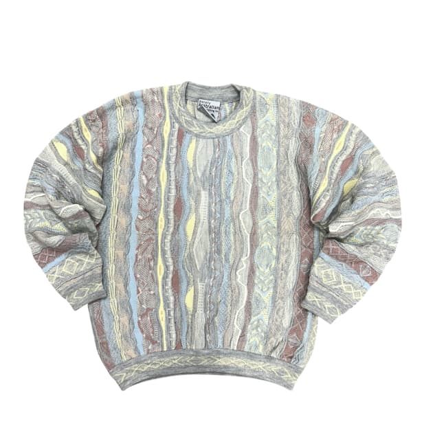 빈티지 퓨어울 케이블니트(XS)