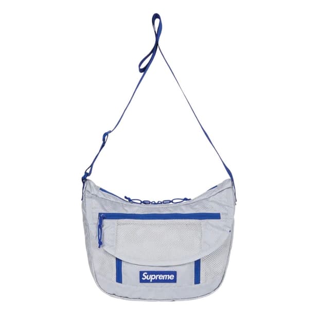슈프림 22ss 스몰메신저백 실버