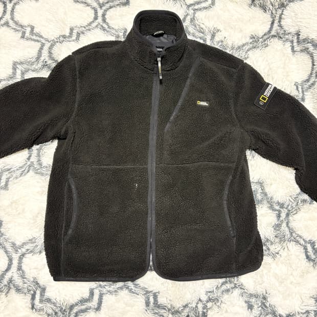 내셔널지오그래픽 뽀글이 플리스 점퍼 XXL