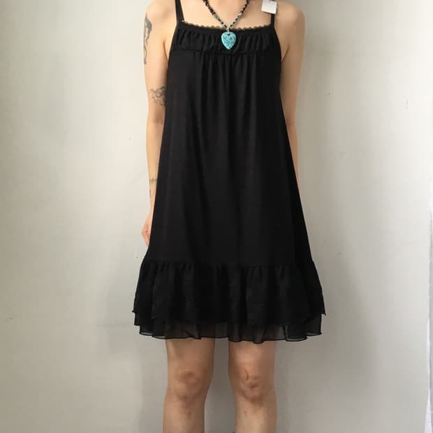 Lace point slip onepiece