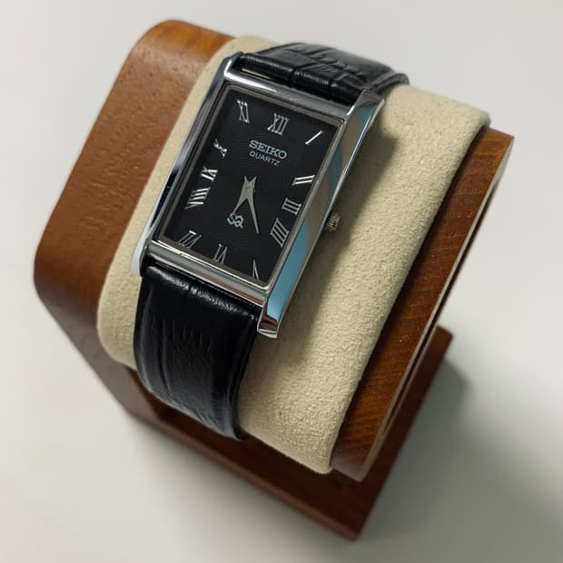 세이코 Seiko 쿼츠 탱크 블랙