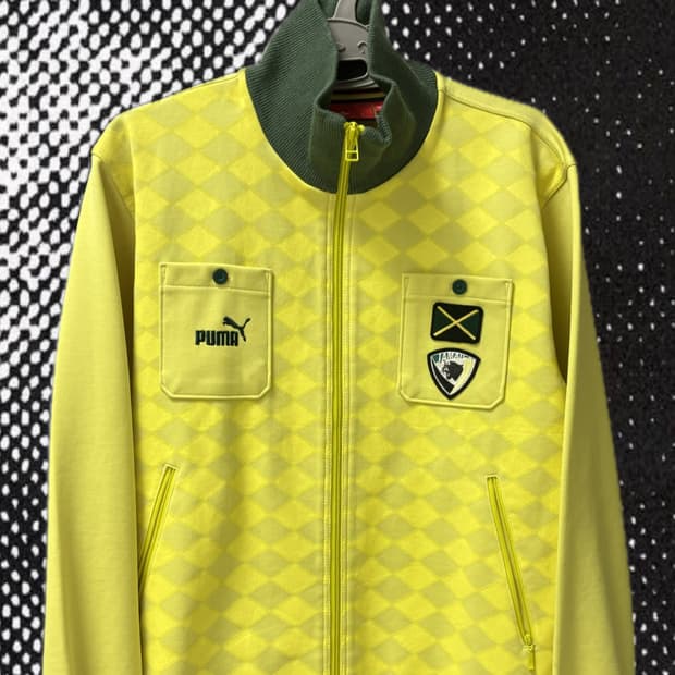 초레어템!! 일본 푸마 희귀 트랙 자켓 라임그린