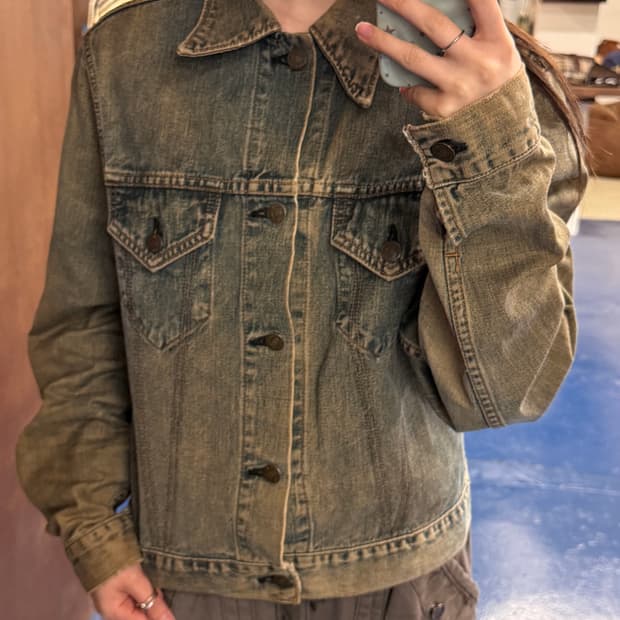 1990s Levis 리바이스 샌드워싱 데님 자켓
