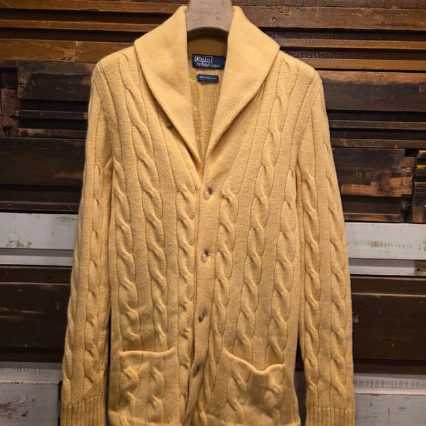 00'S 폴로랄프로렌 숄칼라 카디건