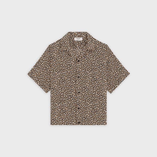 [BTS 정국님 착용] 셀린느 레오파드 하와이안 셔츠