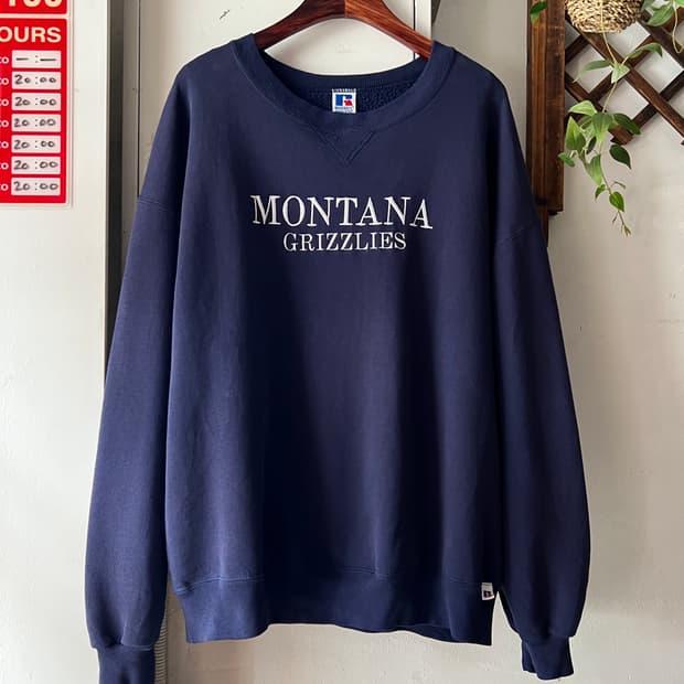 [2XL]90's 러셀 Made in USA 네이비 스웻셔츠
