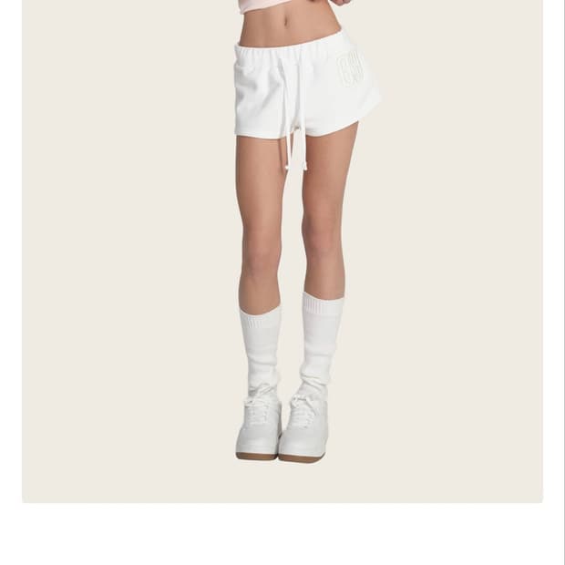 Kleesier 09 Numbering shorts ,white