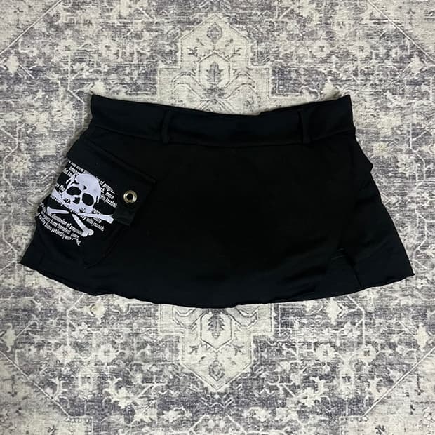 Punk Utility Pocket Mini Skirt