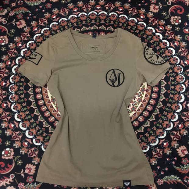 ARMANI jeans military top