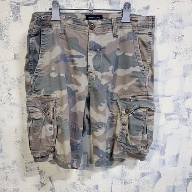 아메리칸이글 카고 반바지 카모 