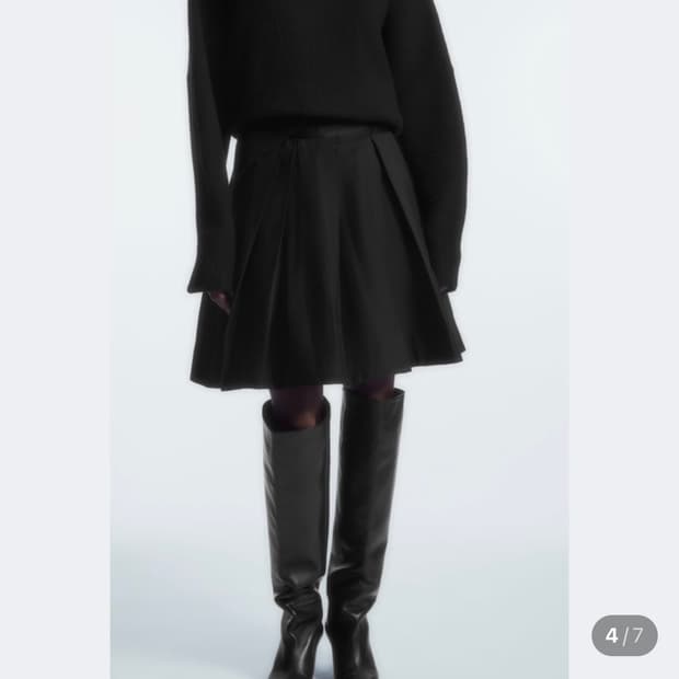 코스 cos 플리츠 미니스커트