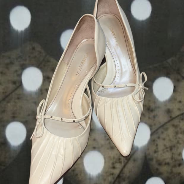 빈티지 리본 스틸레토 힐 (235)