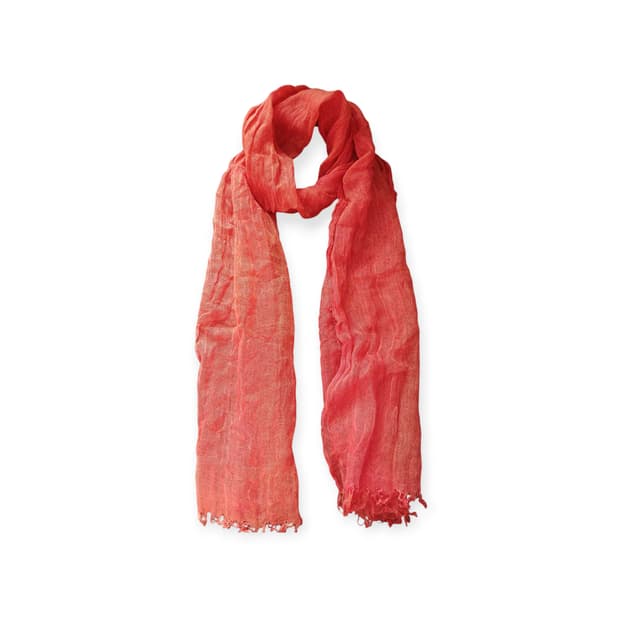 모리걸 주황 거즈 스카프