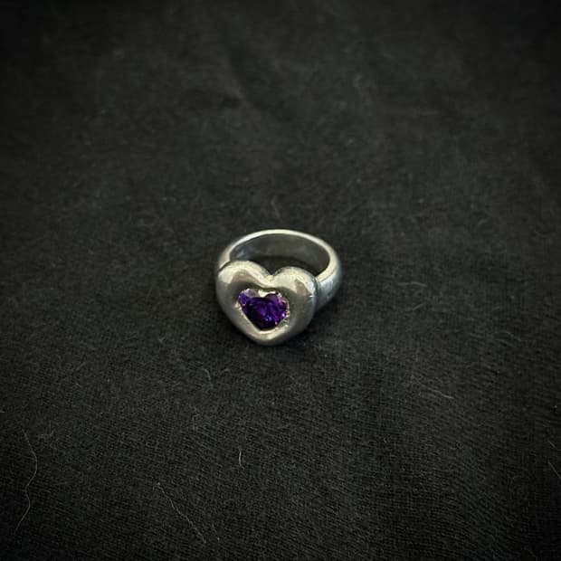 CHORIRURING 하트 볼드 실버반지