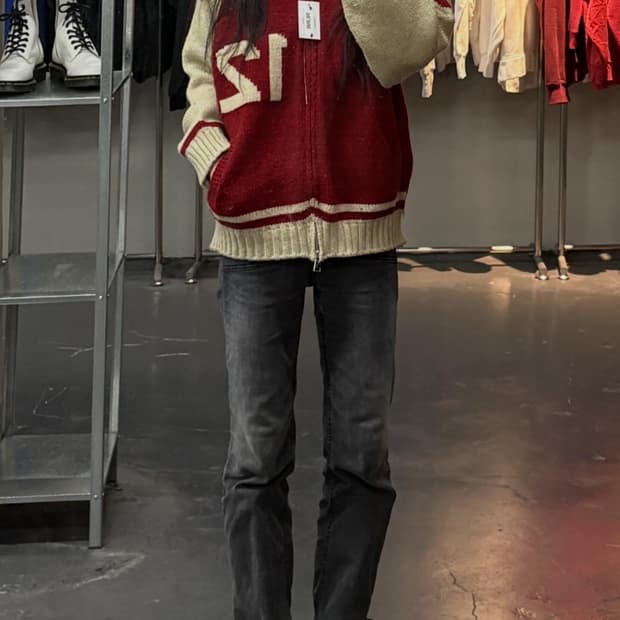 빈티지 캐나다 코위찬 니트집업 자켓 A3690